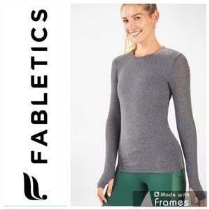 Fabletics Kathie Ruched Long Sleeve S Top